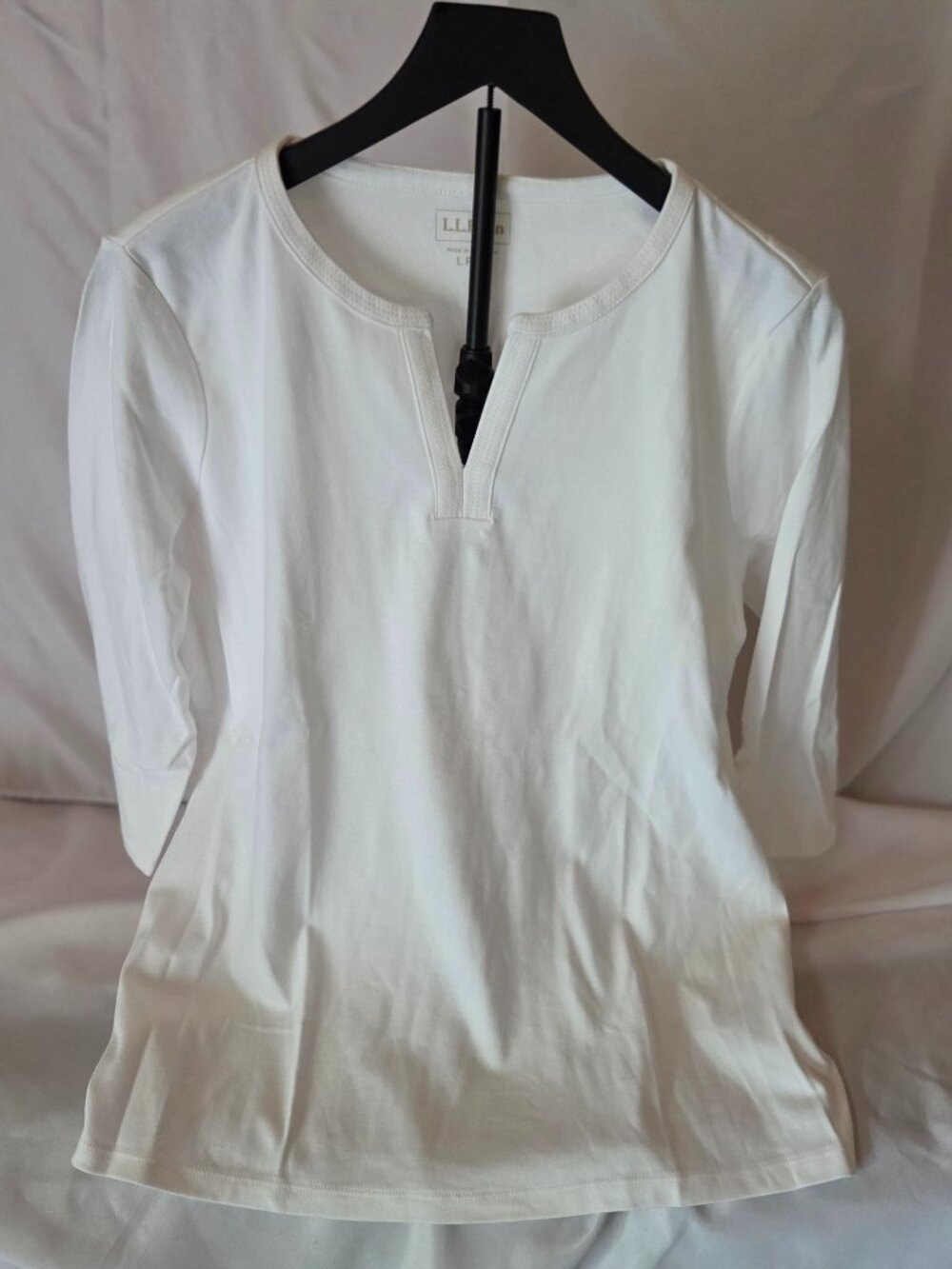 L.L. Bean Women's Split-Neck Tunic Top | Size Large Regular